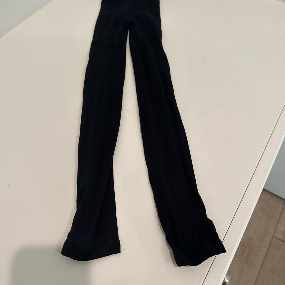 Capezio Black Footless Tights – Size S/M